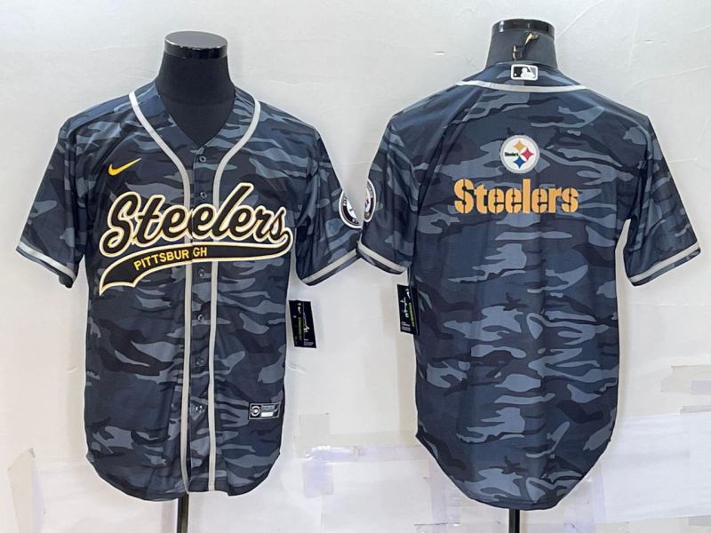 Men Pittsburgh Steelers Blank Camo 2022 Nike Co branded NFL Jersey->pittsburgh steelers->NFL Jersey